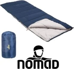 NOMAD® Brisbane Slaapzak | 205x80cm Blauw | Lichtgewicht & Kwalitatief | Dekenmodel Slaapzak | Incl Hoes -Buiten Kamperen Apparatuur 1200x1118 5