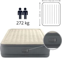 Intex Premaire II Elevated Queen Luchtbed - 2-persoons - 203x152x46 Cm -Buiten Kamperen Apparatuur 1200x1123 3