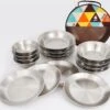 Merkloos Kampeerservies Roestvrijstaal Borden En Kommen 16-delig Servies RVS -Buiten Kamperen Apparatuur 1200x1126 8