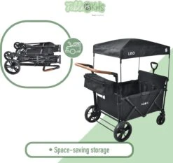 FableKids LEO X4Lite Opvouwbare Handkar Met Dak Onyx Zwart 24 FableKids LEO X4Lite Opvouwbare Handkar Met Dak Onyx Zwart -Buiten Kamperen Apparatuur 1200x1131 3