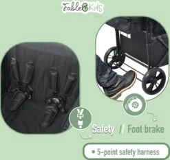 FableKids LEO X4Lite Opvouwbare Handkar Met Dak Onyx Zwart 22 FableKids LEO X4Lite Opvouwbare Handkar Met Dak Onyx Zwart -Buiten Kamperen Apparatuur 1200x1134 6