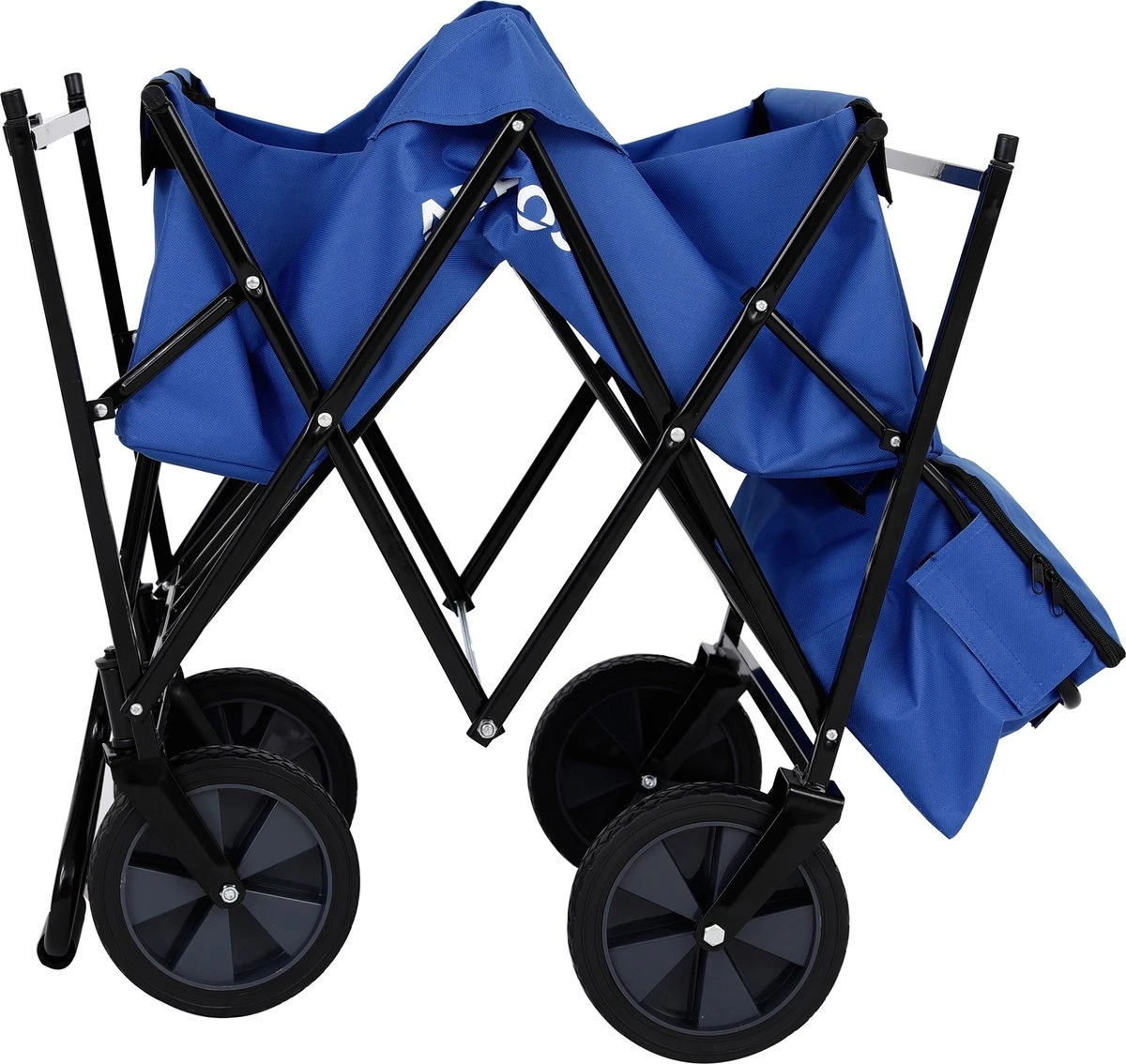AREBOS Handwagen Vouwbare Dak Handwagen Vouwbare Trolley Uitrustingswagen Blauw 14 AREBOS Handwagen Vouwbare Dak Handwagen Vouwbare Trolley Uitrustingswagen Blauw - Afbeelding 12
