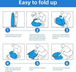 IGOODS Pop-up Tent - 2/3-Persoons - Blauw 12 IGOODS Pop-up Tent - 2/3-Persoons - Blauw -Buiten Kamperen Apparatuur 1200x1137 2