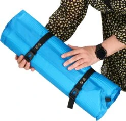 Springos Slaapmat | Zelfopblazend | 186 Cm | Inclusief Hoes & Hoofdkussen | Lichtblauw -Buiten Kamperen Apparatuur 1200x1149 1