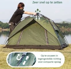 Sens Design Pop Up Tent - Tent - 2-3 Personen 12 Sens Design Pop Up Tent - Tent - 2-3 Personen -Buiten Kamperen Apparatuur 1200x1161