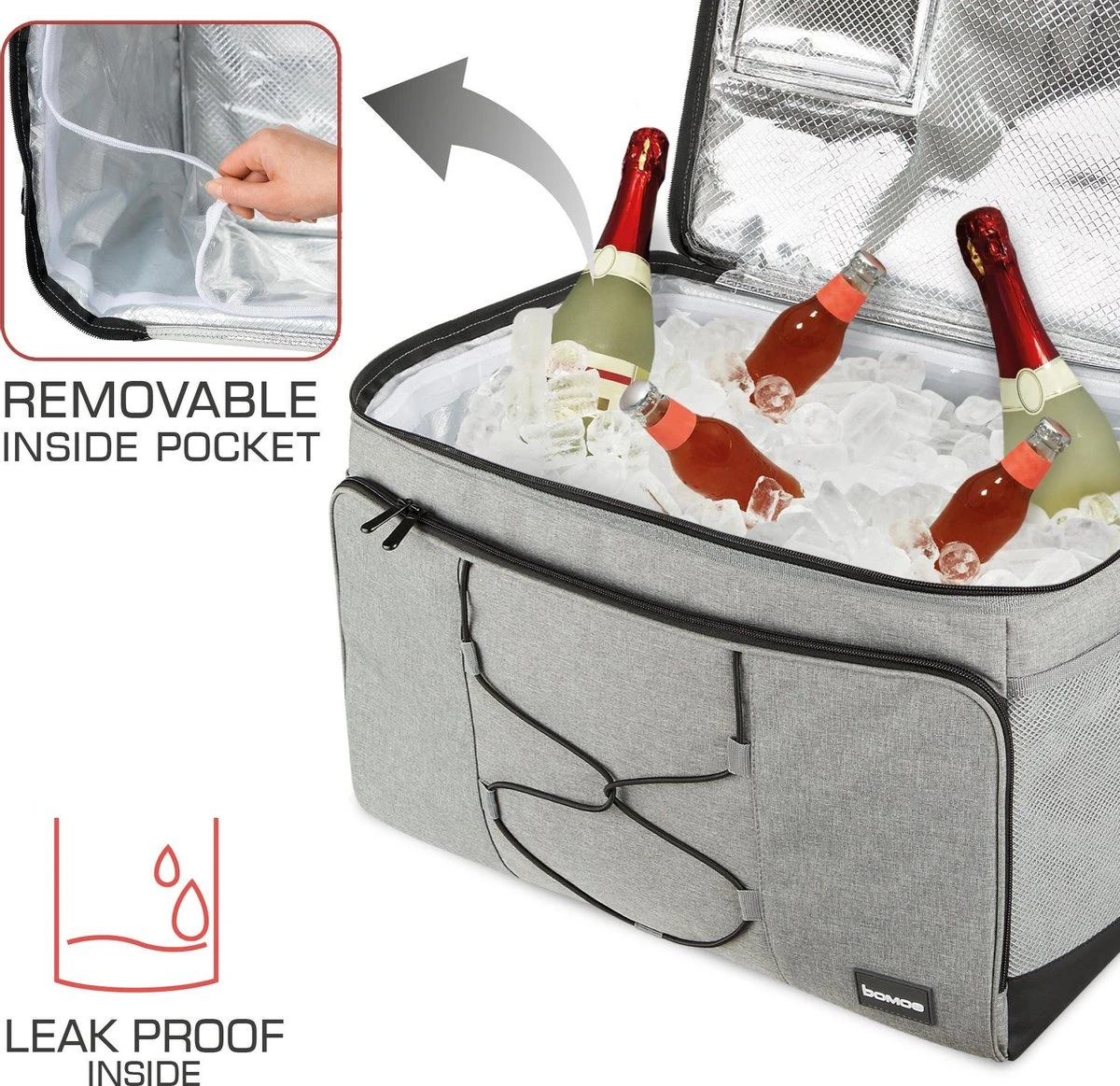Bomoe Opvouwbare Koeltas IceBreezer KT53 - Koelbox Voor Onderweg - 53x37x32 Cm - 52 Liter - Picknicktas Perfect Voor Barbecues Of Festivals 11 Bomoe Opvouwbare Koeltas IceBreezer KT53 - Koelbox Voor Onderweg - 53x37x32 Cm - 52 Liter - Picknicktas Perfect Voor Barbecues Of Festivals - Afbeelding 9