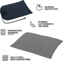 Dutch Mountains Slaapzak Goeree XL - Kussen 25x15cm - 220x90cm Katoenen Slaapzak - Tochtstrip -Buiten Kamperen Apparatuur 1200x1163 6