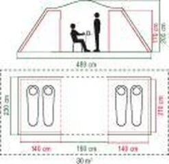 Coleman Spruce Falls 4 Vis-a-Vis Tent - Verduisterend - 4-Persoons -Buiten Kamperen Apparatuur 1200x1164