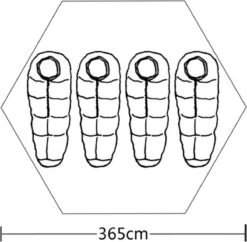 VidaXL Tent 4-persoons Grijs -Buiten Kamperen Apparatuur 1200x1174