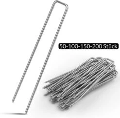 Gardebruk Haringen Set Van 100 Gegalvaniseerd Staal LxØ 150x2,7mm -Buiten Kamperen Apparatuur 1200x1174 3