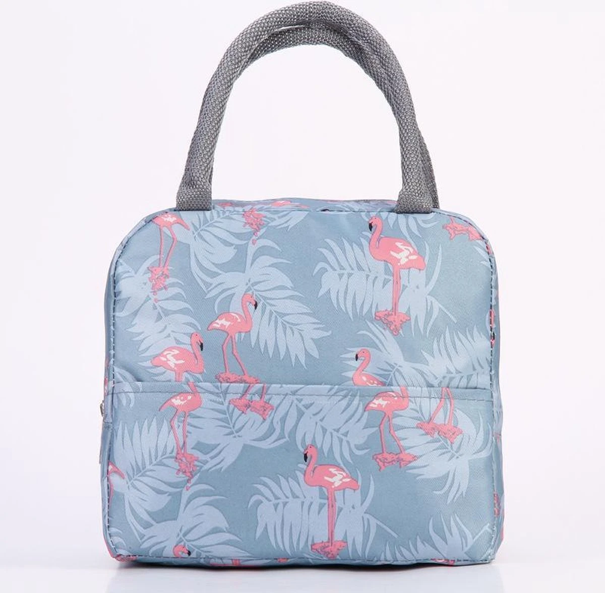 Koeltas - Lunchtas - Volwassenen En Kinderen - Compact & Handig: Zomer - Picknick -School - Lunch - Werk - Grijs Flamingo 3 Koeltas - Lunchtas - Volwassenen En Kinderen - Compact & Handig: Zomer - Picknick -School - Lunch - Werk - Grijs Flamingo