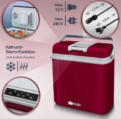 Tillvex- Koelbox, Coolbox, 24 Liter, Rood -Buiten Kamperen Apparatuur 1200x1178 25