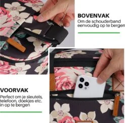 Brisby 4 Laags Geïsoleerde Koeltas - Boodschappentas 21 Liter - Bloemetjes -Buiten Kamperen Apparatuur 1200x1182 17