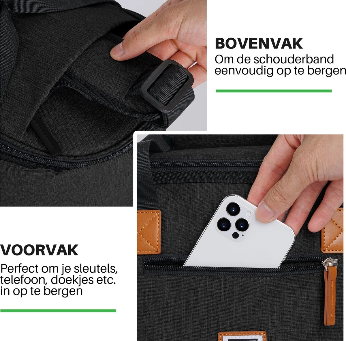 Brisby 4 Laags Geïsoleerde Koeltas - Boodschappentas 21 Liter - Zwart 9 Brisby 4 Laags Geïsoleerde Koeltas - Boodschappentas 21 Liter - Zwart - Afbeelding 7