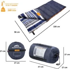 Dutch Mountains Slaapzak Goeree XL - Extra Groot 220x90cm - Katoenen Binnenkant - Aanritsbaar - Tochtstrip En Compressiehoes 13 Dutch Mountains Slaapzak Goeree XL - Extra Groot 220x90cm - Katoenen Binnenkant - Aanritsbaar - Tochtstrip En Compressiehoes -Buiten Kamperen Apparatuur 1200x1182 22
