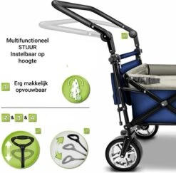 Tresko- Bolderkar, Grijs, Opvouwbaar, Met Dakje, Geschikt Tot 80 Kg - Bolderwagen - Kinderenvervoer - Bolderkarren - Tuinkar - Kinderwagen 19 Tresko- Bolderkar, Grijs, Opvouwbaar, Met Dakje, Geschikt Tot 80 Kg - Bolderwagen - Kinderenvervoer - Bolderkarren - Tuinkar - Kinderwagen -Buiten Kamperen Apparatuur 1200x1182 9