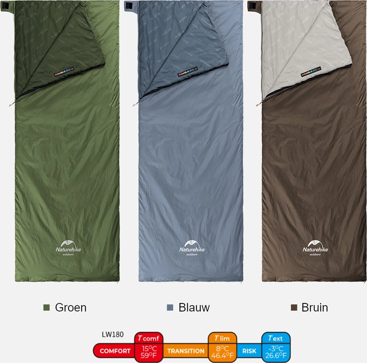 Naturehike® Slaapzak - Lichtgewicht - 205*85cm - Compact - Waterdicht - 3 Seizoenen Slaapzak Lente, Zomer & Herfst - Outdoor - Slaapzakken Volwassen & Kinderen 9 Naturehike® Slaapzak - Lichtgewicht - 205*85cm - Compact - Waterdicht - 3 Seizoenen Slaapzak Lente, Zomer & Herfst - Outdoor - Slaapzakken Volwassen & Kinderen - Afbeelding 7