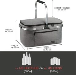 Bomoe Koeltas Picknickmand Opvouwbaar IceBreezer K47 - 47x27x26 Cm - 32 Liter- Perfect Voor Barbecues Of Boodschappen 14 Bomoe Koeltas Picknickmand Opvouwbaar IceBreezer K47 - 47x27x26 Cm - 32 Liter- Perfect Voor Barbecues Of Boodschappen -Buiten Kamperen Apparatuur 1200x1189 13
