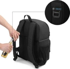 Koeltas Rugzak (28L) - Geschikt Voor 16 Blikjes - Lunchtas Voor Dames En Heren - Zwart -Buiten Kamperen Apparatuur 1200x1190 17