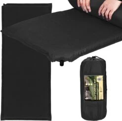 Springos Slaapmat | Zelfopblazend | 180 Cm | Inclusief Hoes | Zwart -Buiten Kamperen Apparatuur 1200x1190 8