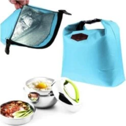 Merkloos Koeltas Lunch - Lunchtas Volwassenen - Kinderen - Lunchtrommel - Picknicktas - Koelzak - Coolbag - Waterdicht - Roze -Buiten Kamperen Apparatuur 1200x1194 5