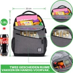 Brisby 4 Laags Geïsoleerde Koeltas Rugzak - 25 Liter - Met Handige Vakken Voor Bestek En Essentials - Waterafstotend Materiaal - Donkergrijs 15 Brisby 4 Laags Geïsoleerde Koeltas Rugzak - 25 Liter - Met Handige Vakken Voor Bestek En Essentials - Waterafstotend Materiaal - Donkergrijs -Buiten Kamperen Apparatuur 1200x1196 10