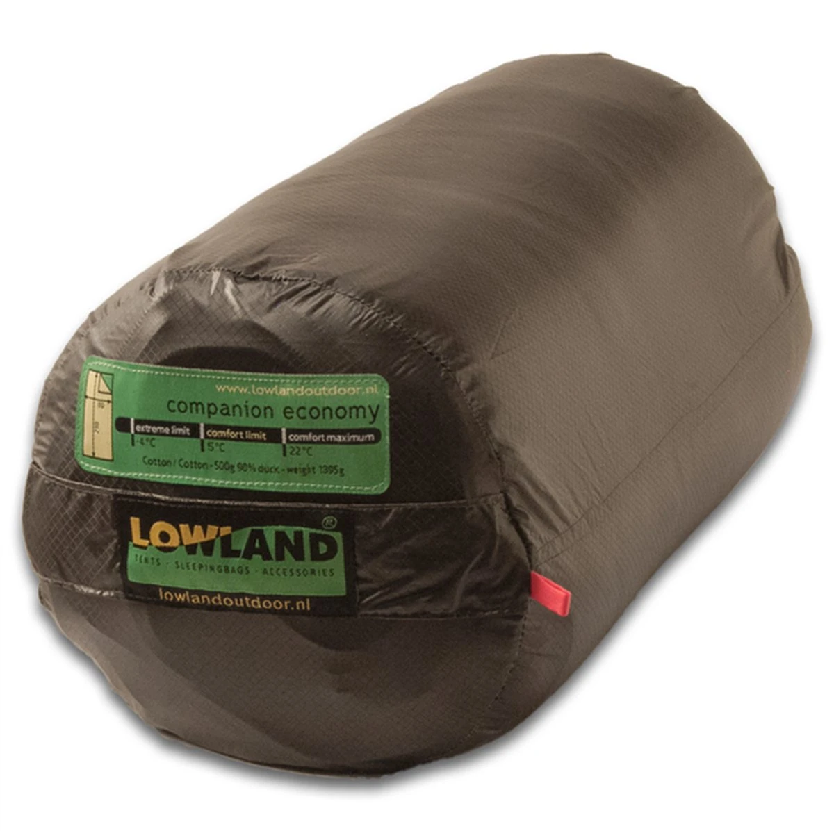 LOWLAND OUTDOOR® Donzen Slaapzak - Companion Economy - 210x80 Cm - Rood 4 LOWLAND OUTDOOR® Donzen Slaapzak - Companion Economy - 210x80 Cm - Rood - Afbeelding 2