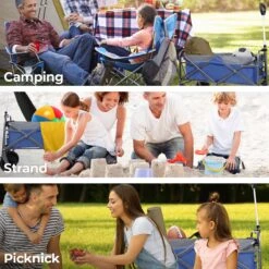 LifeGoods Bolderkar - Opvouwbaar - Tot 80KG - 94L - Wasbaar Polyester - 98x45cm - Blauw/Grijs -Buiten Kamperen Apparatuur 1200x1200 1054