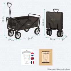 LifeGoods Bolderkar - Opvouwbaar - Draaibare Wielen - 2 Standen - 70KG Draagkracht - Grijs 21 LifeGoods Bolderkar - Opvouwbaar - Draaibare Wielen - 2 Standen - 70KG Draagkracht - Grijs -Buiten Kamperen Apparatuur 1200x1200 1080