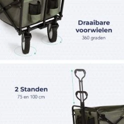 LifeGoods Bolderkar - Opvouwbaar - Draaibare Wielen - 2 Standen - 70KG Draagkracht - Groen 14 LifeGoods Bolderkar - Opvouwbaar - Draaibare Wielen - 2 Standen - 70KG Draagkracht - Groen -Buiten Kamperen Apparatuur 1200x1200 1086