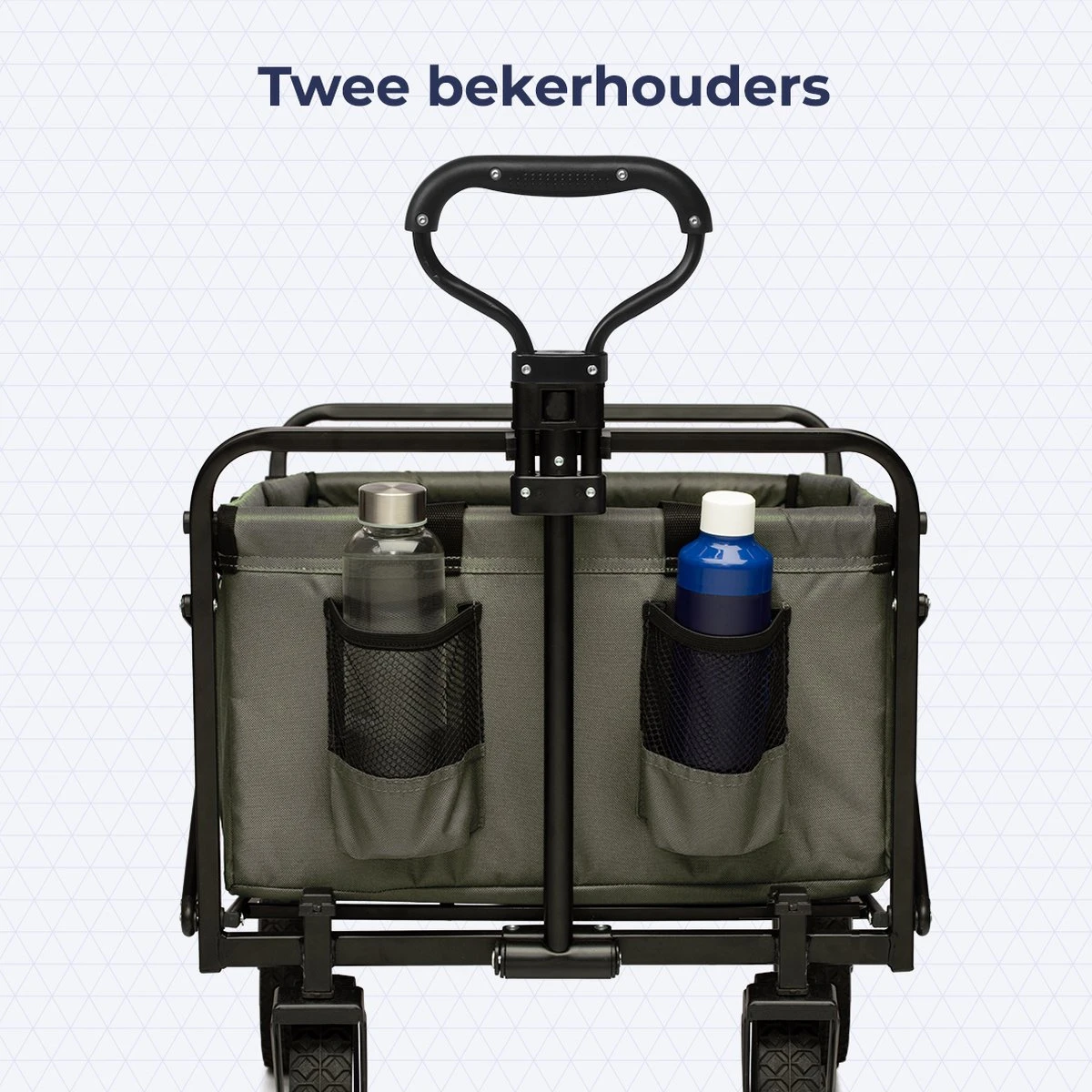 LifeGoods Bolderkar - Opvouwbaar - Draaibare Wielen - 2 Standen - 70KG Draagkracht - Groen 10 LifeGoods Bolderkar - Opvouwbaar - Draaibare Wielen - 2 Standen - 70KG Draagkracht - Groen - Afbeelding 8