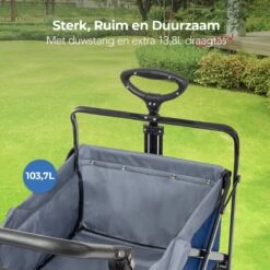 LifeGoods Bolderkar - Opvouwbaar - Tot 120KG - 103L - Extra Draagtas En Duwstang - Wasbaar Polyester - 98x45cm - Blauw/Grijs 21 LifeGoods Bolderkar - Opvouwbaar - Tot 120KG - 103L - Extra Draagtas En Duwstang - Wasbaar Polyester - 98x45cm - Blauw/Grijs -Buiten Kamperen Apparatuur 1200x1200 1100