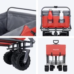 LifeGoods Bolderkar - Opvouwbaar - Tot 80KG - 94L - Wasbaar Polyester - 98x45cm - Rood/Grijs 15 LifeGoods Bolderkar - Opvouwbaar - Tot 80KG - 94L - Wasbaar Polyester - 98x45cm - Rood/Grijs -Buiten Kamperen Apparatuur 1200x1200 1113