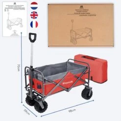 LifeGoods Bolderkar - Opvouwbaar - Tot 80KG - 94L - Wasbaar Polyester - 98x45cm - Rood/Grijs 18 LifeGoods Bolderkar - Opvouwbaar - Tot 80KG - 94L - Wasbaar Polyester - 98x45cm - Rood/Grijs -Buiten Kamperen Apparatuur 1200x1200 1116