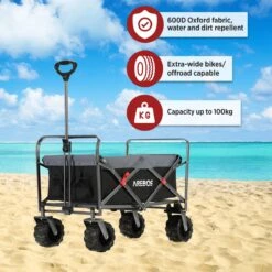 AREBOS Handkar | Transportwagen | Apparatuurwagen | Opvouwbaar | Zwart / Grijs 21 AREBOS Handkar | Transportwagen | Apparatuurwagen | Opvouwbaar | Zwart / Grijs -Buiten Kamperen Apparatuur 1200x1200 1135