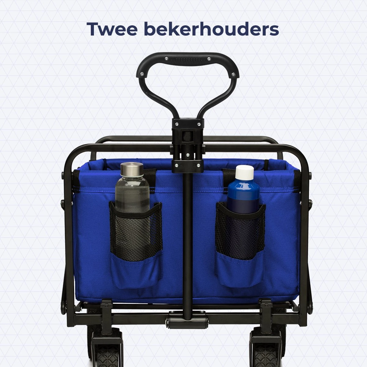 LifeGoods Bolderkar - Opvouwbaar - Draaibare Wielen - 2 Standen - 70KG Draagkracht - Blauw 9 LifeGoods Bolderkar - Opvouwbaar - Draaibare Wielen - 2 Standen - 70KG Draagkracht - Blauw - Afbeelding 7
