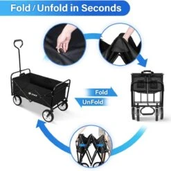 Rijoka Opvouwbare Bolderkar/Bolderwagen | Met Dakje En Draagtas | Zwart 14 Rijoka Opvouwbare Bolderkar/Bolderwagen | Met Dakje En Draagtas | Zwart -Buiten Kamperen Apparatuur 1200x1200 1239