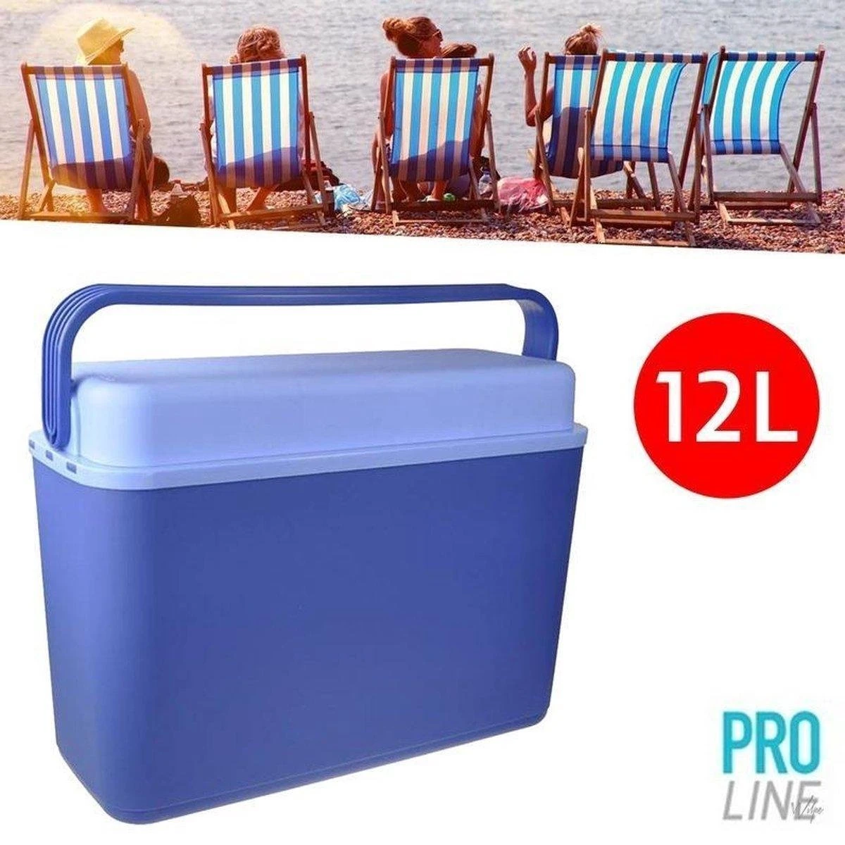 Merkloos Koelbox 12 Liter | Blauw 5 Merkloos Koelbox 12 Liter | Blauw - Afbeelding 3
