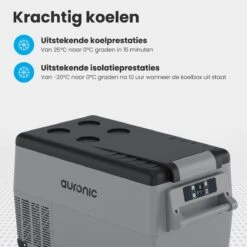 Auronic Elektrische Koelbox - 30.4L - Compressor - 12V En 240V - Grijs -Buiten Kamperen Apparatuur 1200x1200 1337