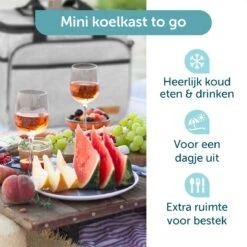 ForDig Koeltas L Grijs (15 Liter) - Gemaakt Van 600D Polyester Met PEVA-Voering - Ruimte Voor 20 Blikjes Of 10 Halve Liter Flessen - Opvouwbaar Koel Tas Met Easy-Acces Flap - Ruimte Voor Bestek - Picknick Cool Bag - Coolerbag - Grote Cooler -Buiten Kamperen Apparatuur 1200x1200 1348