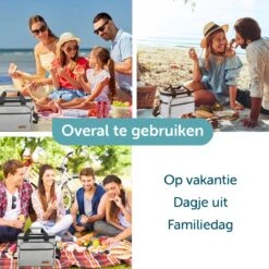 ForDig Koeltas L Grijs (15 Liter) - Gemaakt Van 600D Polyester Met PEVA-Voering - Ruimte Voor 20 Blikjes Of 10 Halve Liter Flessen - Opvouwbaar Koel Tas Met Easy-Acces Flap - Ruimte Voor Bestek - Picknick Cool Bag - Coolerbag - Grote Cooler -Buiten Kamperen Apparatuur 1200x1200 1349