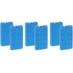 Merkloos Set Van 6x Blauwe Koelelementen 200 Gram 8 X 15 X 2 Cm - Koelblokken/koelelementen Voor Koeltas/koelbox -Buiten Kamperen Apparatuur 1200x1200 1422