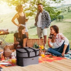 Packaway 4 Laags Geïsoleerde Koeltas - Lunchtas 40 Liter - Grijs -Buiten Kamperen Apparatuur 1200x1200 1437