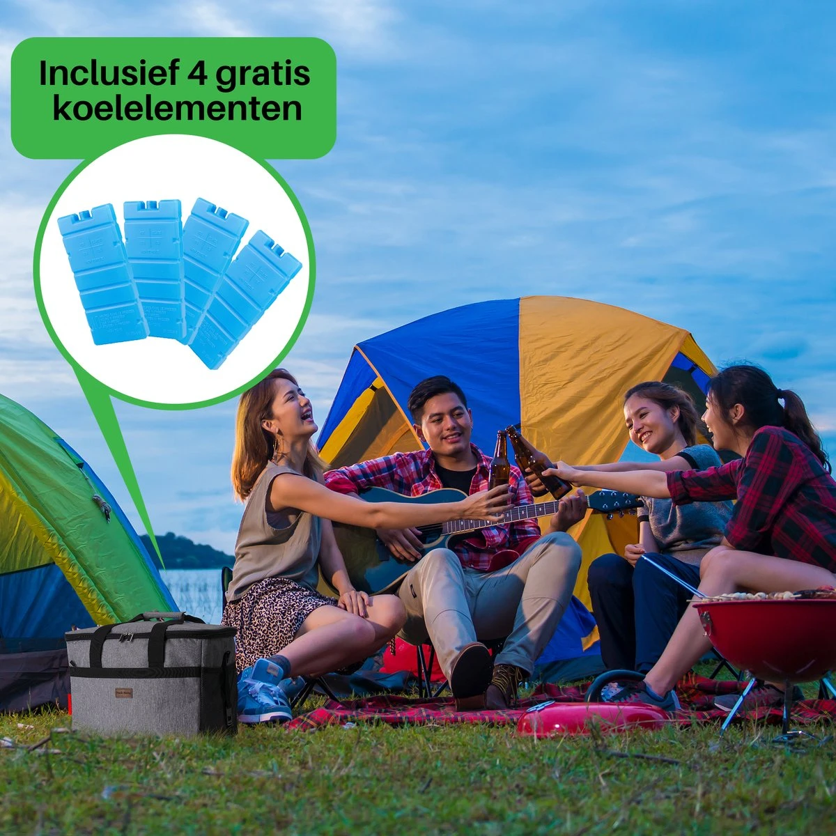 Packaway 4 Laags Geïsoleerde Koeltas - Lunchtas 30 Liter - Grijs 13 Packaway 4 Laags Geïsoleerde Koeltas - Lunchtas 30 Liter - Grijs - Afbeelding 11