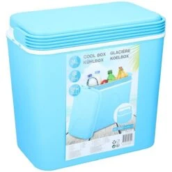 Merkloos Blauwe Kunststof Camping / Vakantie Coolbox 24 Liter -Buiten Kamperen Apparatuur 1200x1200 1495