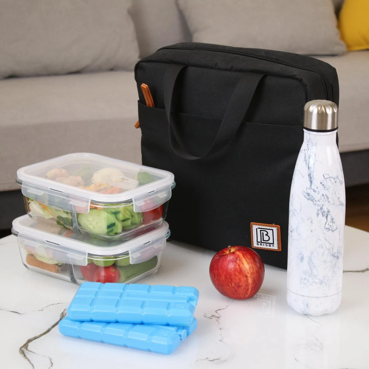 Brisby 4 Laags Geïsoleerde Koeltas - Lunchtas 7 Liter - Zwart 7 Brisby 4 Laags Geïsoleerde Koeltas - Lunchtas 7 Liter - Zwart - Afbeelding 5