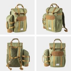 Cabinmax Koeltas - Koelrugzak - Picknick - Picknicktas Met Flessenhouder - Koelrugtas 24L - Olive Green -Buiten Kamperen Apparatuur 1200x1200 1521