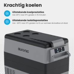 Auronic Elektrische Koelbox - 49.5L - Compressor - 12V En 240V - Grijs -Buiten Kamperen Apparatuur 1200x1200 1565