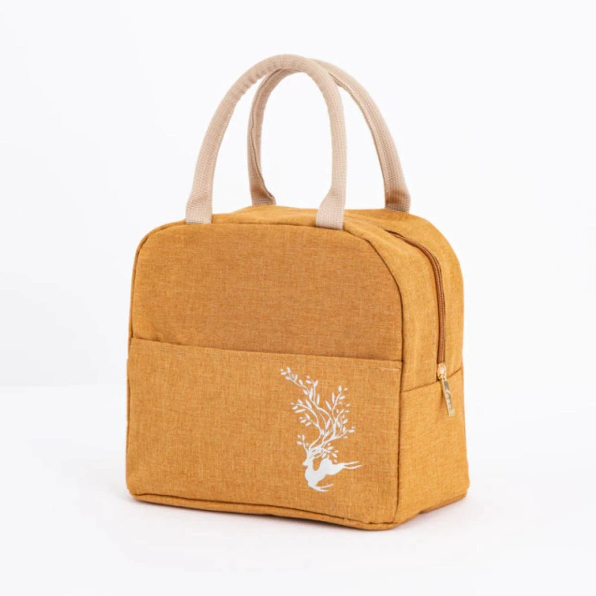 Koeltas - Lunchtas - Volwassenen En Kinderen - Compact Picknick & Lunchtasje - Lunch - Werk - Diep Goud 3 Koeltas - Lunchtas - Volwassenen En Kinderen - Compact Picknick & Lunchtasje - Lunch - Werk - Diep Goud