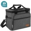 ForDig Koeltas L Zwart (15 Liter) - Gemaakt Van 600D Polyester Met PEVA-Voering - Ruimte Voor 20 Blikjes Of 10 Halve Liter Flessen - Opvouwbaar Koel Tas Met Easy-Acces Flap - Ruimte Voor Bestek - Picknick Cool Bag - Coolerbag - Grote Cooler -Buiten Kamperen Apparatuur 1200x1200 1640